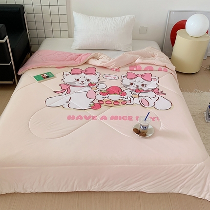 91家纺网 家纺一手货源 找家纺 （总）美乐迪2023新款大版针织棉夏被