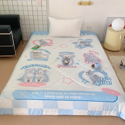 91家纺网 家纺一手货源 找家纺 （总）美乐迪2023新款大版针织棉夏被