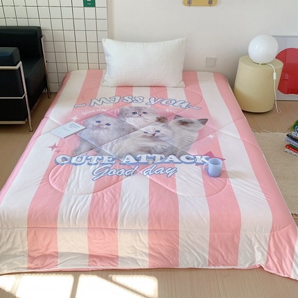 91家纺网 家纺一手货源 找家纺 （总）美乐迪2023新款大版针织棉夏被