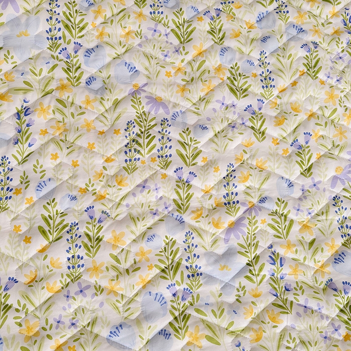 91家纺网 家纺一手货源 找家纺 宜凡 2023新款云朵棉床笠式床裙三件套 艾罗花园