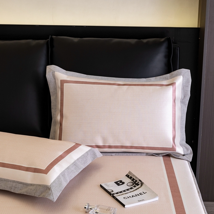 91家纺网 家纺一手货源 找家纺 2023新款高端可水洗冰丝席床笠款 几何生活-床笠