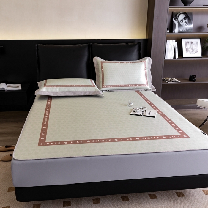 91家纺网 家纺一手货源 找家纺 2023新款高端可水洗冰丝席床笠款 瑞朵-床笠