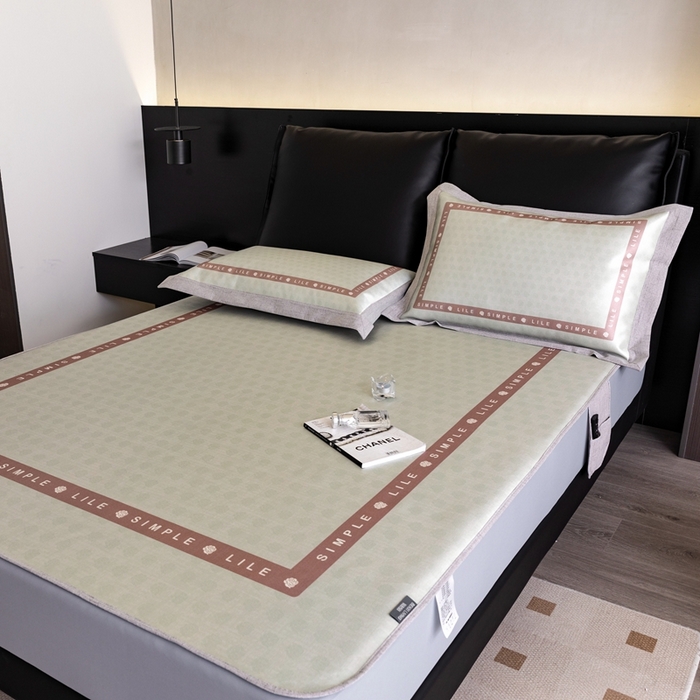 91家纺网 家纺一手货源 找家纺 2023新款高端可水洗冰丝席床笠款 瑞朵-床笠