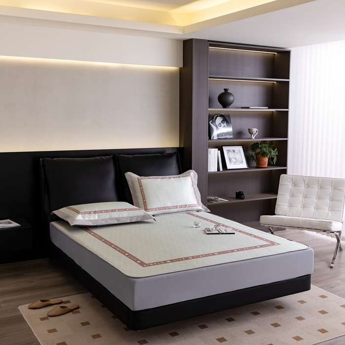 91家纺网 家纺一手货源 找家纺 2023新款高端可水洗冰丝席床笠款 瑞朵-床笠