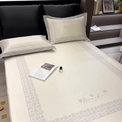 91家纺网 家纺一手货源 找家纺 2023新款高端可水洗冰丝席床笠款 瑞娜-床笠