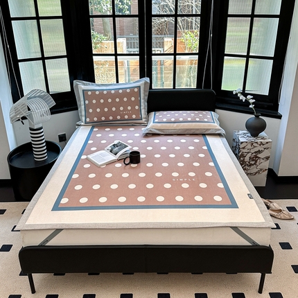 本希家居 2023新款时尚高端款冰丝席 波点 平席