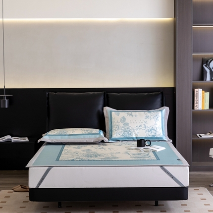 本希家居 2023本希高端可水洗冰丝席-平席款 伊莲娜-兰