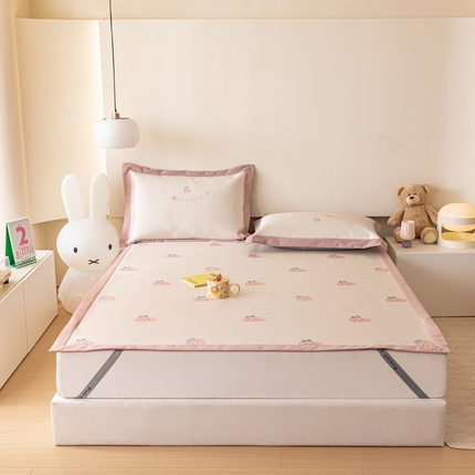 本希家居 2023新款小清新卡通款冰丝席-床席款 蘑菇精灵