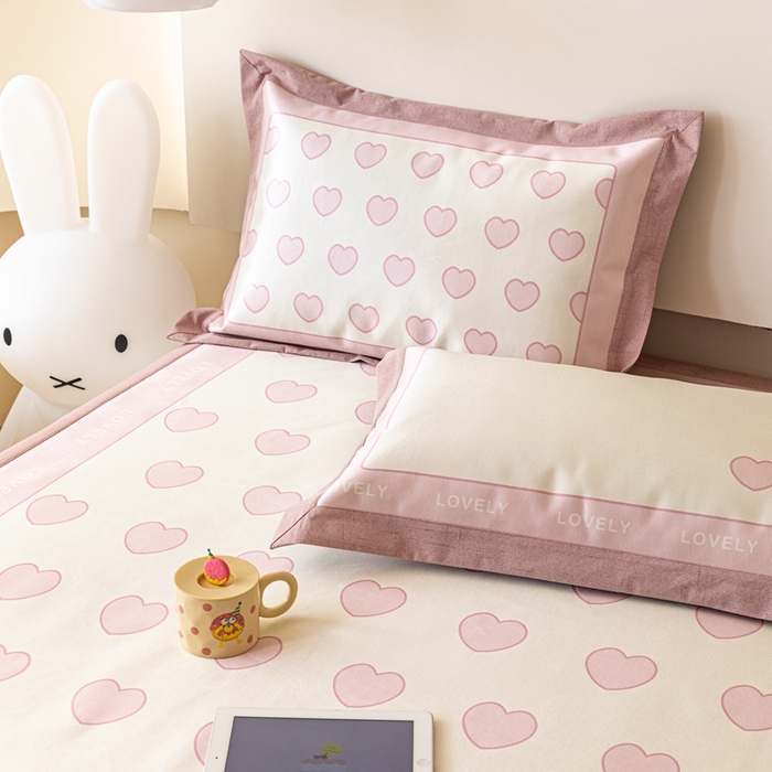 91家纺网 家纺一手货源 找家纺 本希家居 2023新款小清新卡通款冰丝席-床席款 甜心