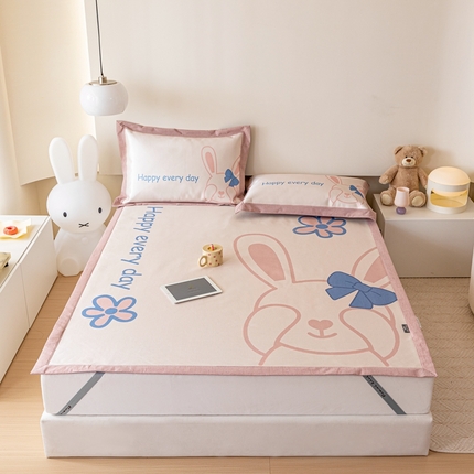 本希家居 2023新款小清新卡通款冰丝席-床席款 幸运兔