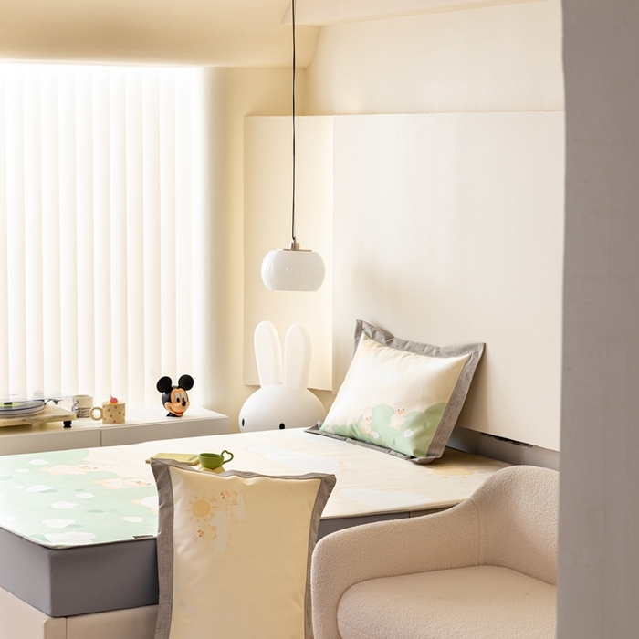 91家纺网 家纺一手货源 找家纺 本希家居 2023新款小清新卡通款 幸福一家—床笠