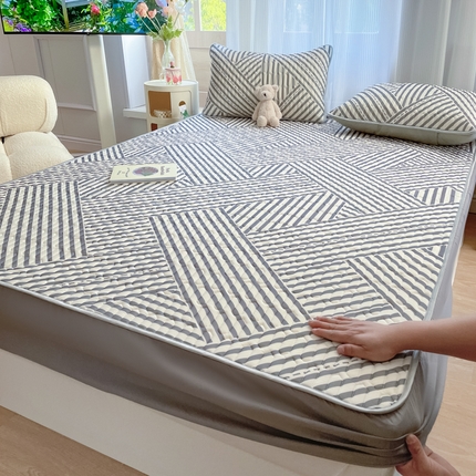 柒月 2023新款小清新乳胶凉席床笠款 格调