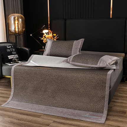 91家纺网 家纺一手货源 找家纺 （总）雪夫人 2023新款加厚手工编织古藤席三件套