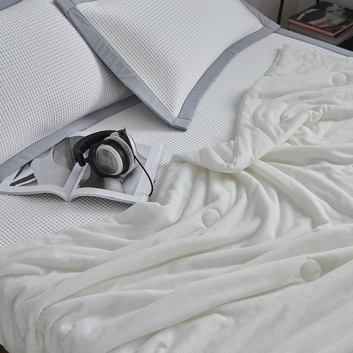 91家纺网 家纺一手货源 找家纺 （总）慕尚 2025新款PE华夫格凉席+夏被