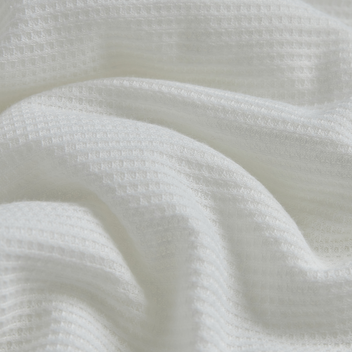 91家纺网 家纺一手货源 找家纺 慕尚 2025新款PE华夫格凉席+夏被 华夫格白