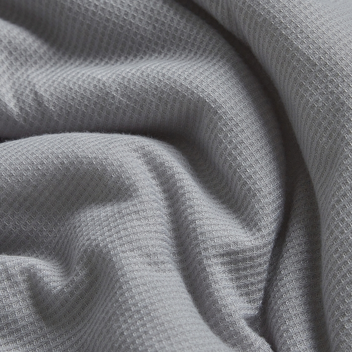 91家纺网 家纺一手货源 找家纺 慕尚 2025新款PE华夫格凉席+夏被 华夫格灰