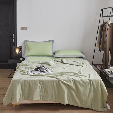 91家纺网 家纺一手货源 找家纺 （总）慕尚 2025新款PE华夫格凉席+夏被