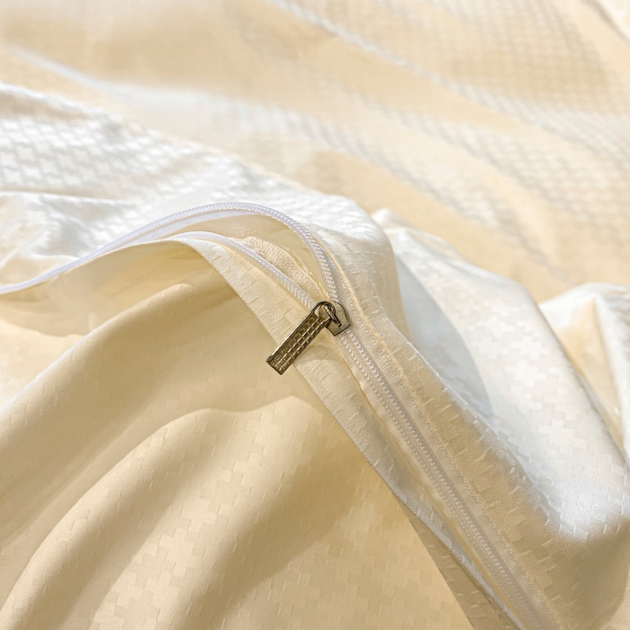 91家纺网 家纺一手货源 找家纺 安妮 2023新款简约提花刺绣四件套-缇娜夫人 缇娜夫人-奶白