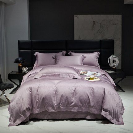 时亿 2023新款高端天丝棉四件套 芭莎 芭莎 胧月