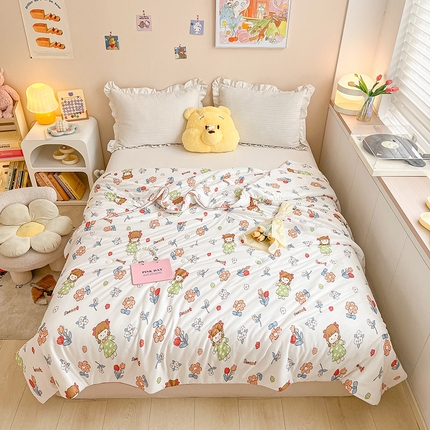 晨希 2023新款针织棉夏被 欣欣向荣