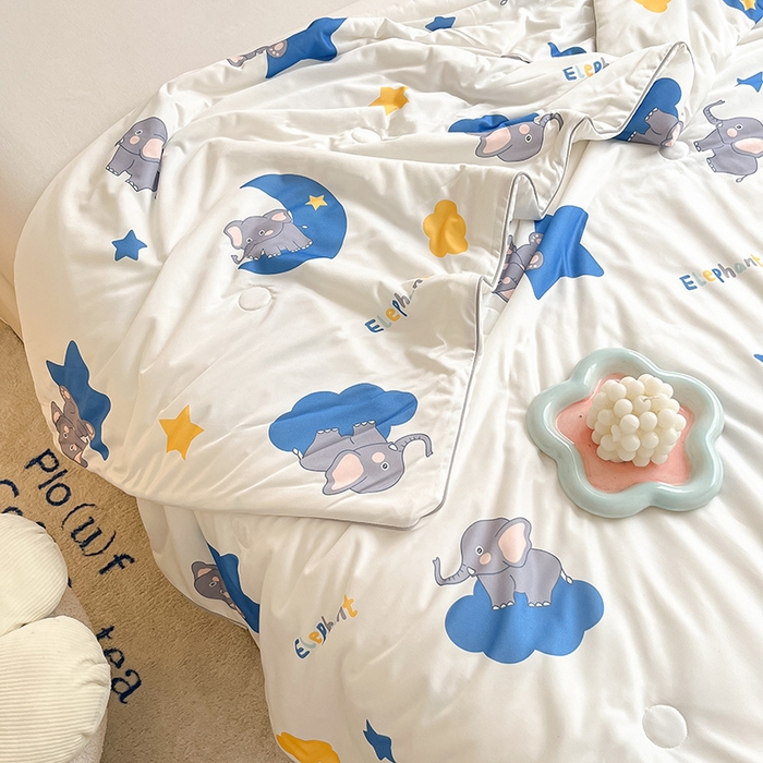 91家纺网 家纺一手货源 找家纺 晨希 2023新款针织棉夏被 星月象