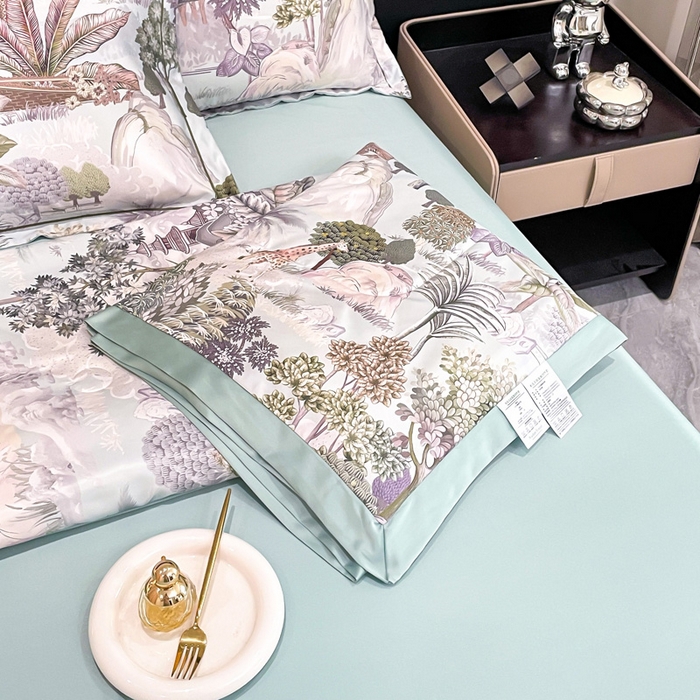 91家纺网 家纺一手货源 找家纺 （总）丽卡家纺 2023新款天丝舒适夏被四件套