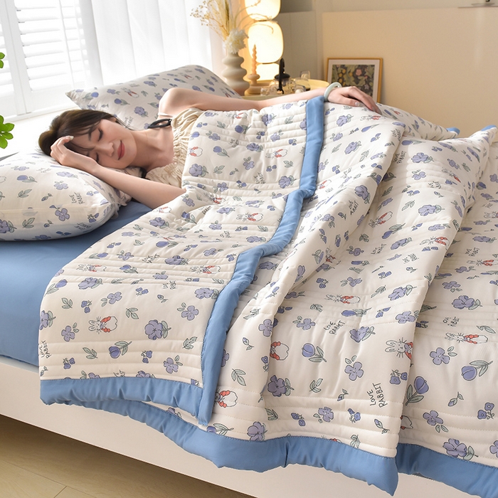 91家纺网 家纺一手货源 找家纺 （总）圣楚  2024新款透气舒爽凉感丝夏被夏凉被空调被