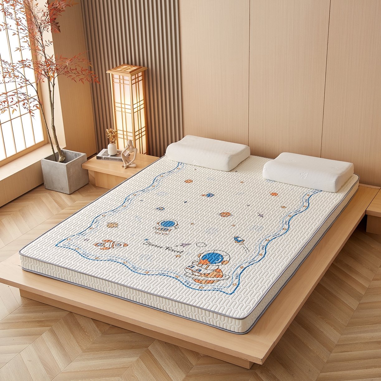 91家纺网 家纺一手货源 找家纺 时奥2023新款凉感丝床垫 宇航员