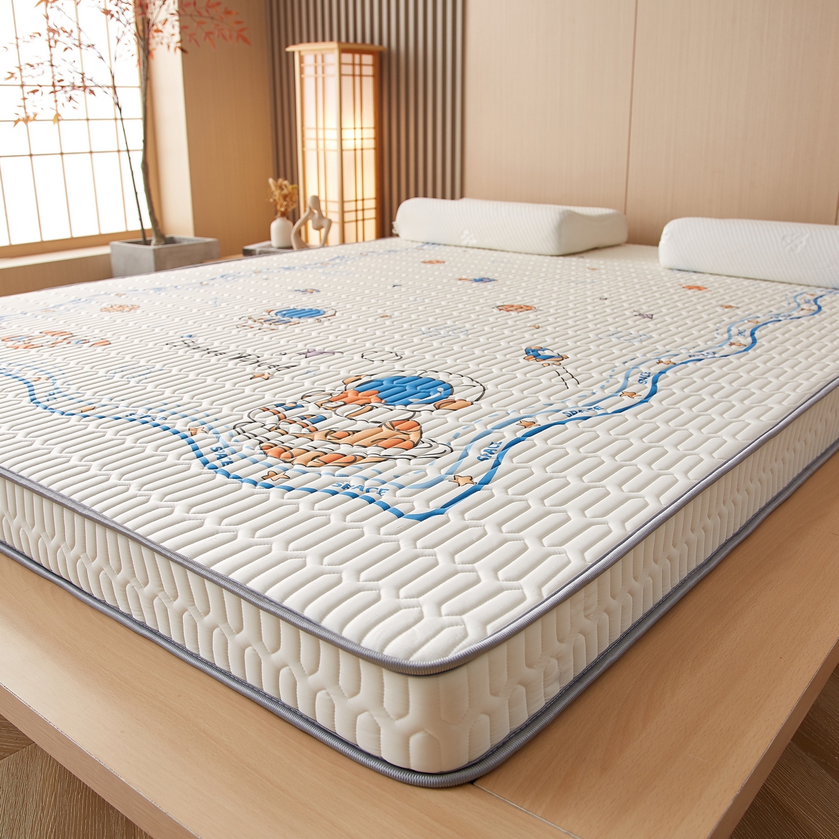 91家纺网 家纺一手货源 找家纺 时奥2023新款凉感丝床垫 宇航员