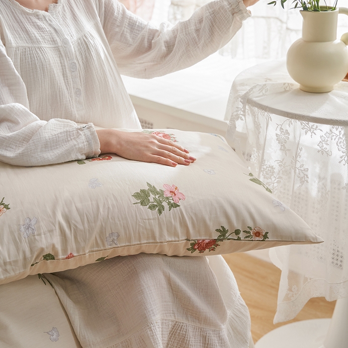 91家纺网 家纺一手货源 找家纺 畅畅 2023新款13372全棉印花四件套纯棉直播 野子