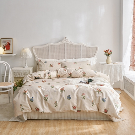 畅畅 2023新款13372全棉印花四件套纯棉直播 野子