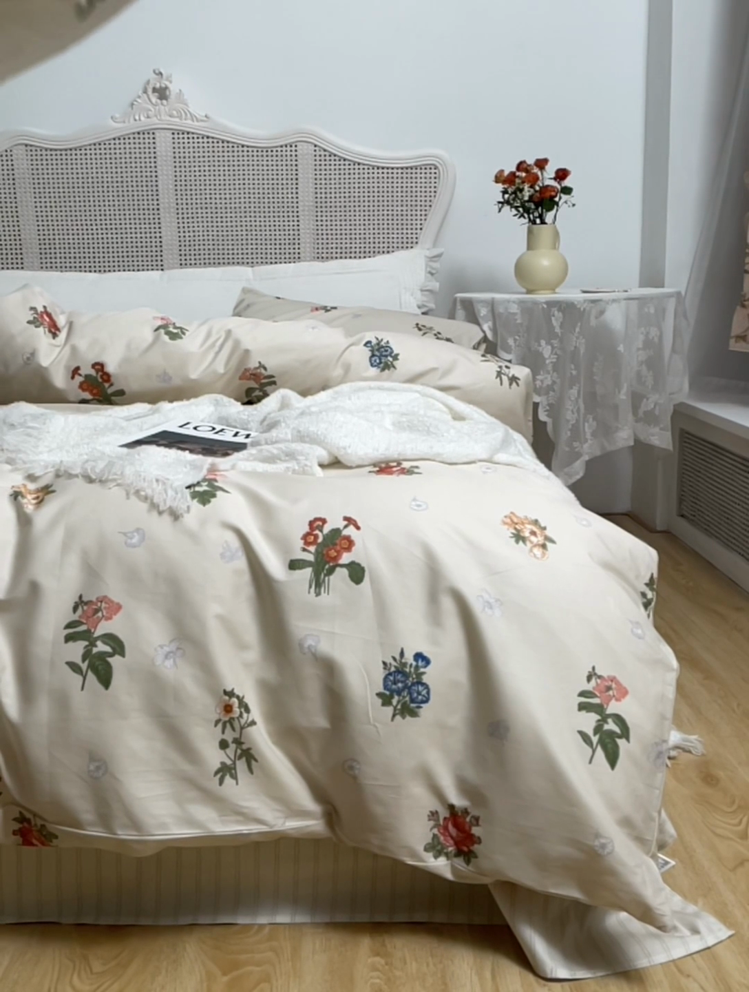 91家纺网 家纺一手货源 找家纺 畅畅 2023新款13372全棉印花四件套纯棉直播 野子