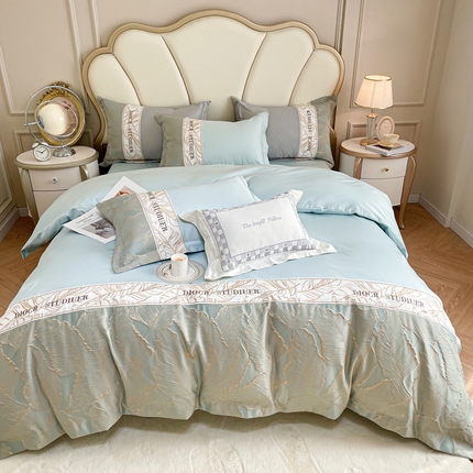 91家纺网 家纺一手货源 找家纺 （总）博纳家纺 新款专版花型13372喷气双面纯棉四件套-金枝玉叶