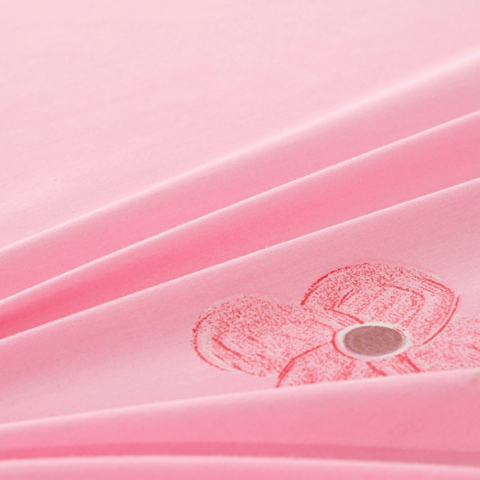 91家纺网 家纺一手货源 找家纺 茗婷2025春夏新款纯棉印花单品床单 爱恋雏菊蓝