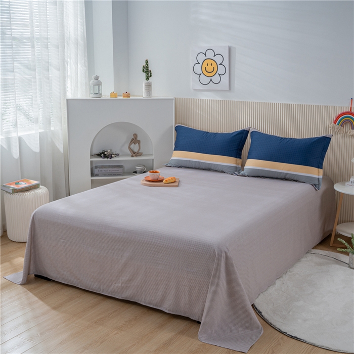 91家纺网 家纺一手货源 找家纺 茗婷2025春夏新款纯棉印花单品床单 安加尔