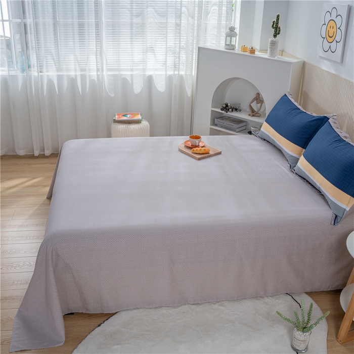 91家纺网 家纺一手货源 找家纺 茗婷2025春夏新款纯棉印花单品床单 安加尔