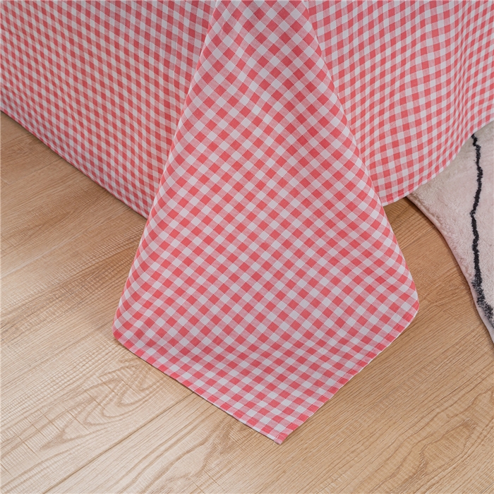 91家纺网 家纺一手货源 找家纺 茗婷2025春夏新款纯棉印花单品床单 红粉佳人