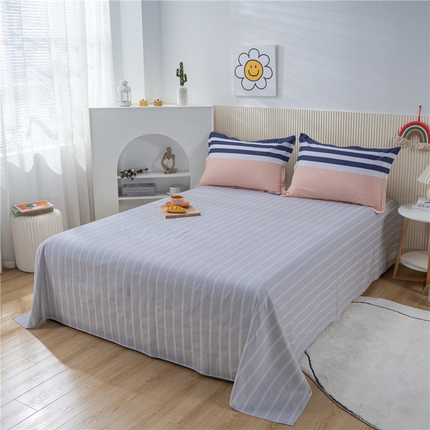 茗婷2025春夏新款纯棉印花单品床单 曼城时光