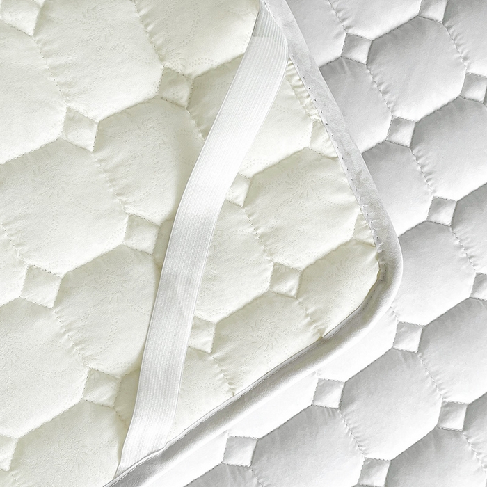 91家纺网 家纺一手货源 找家纺 富威堡2023新款A类棉花床垫床褥子床护垫夹棉防滑可机洗床盖床垫软席款 白色