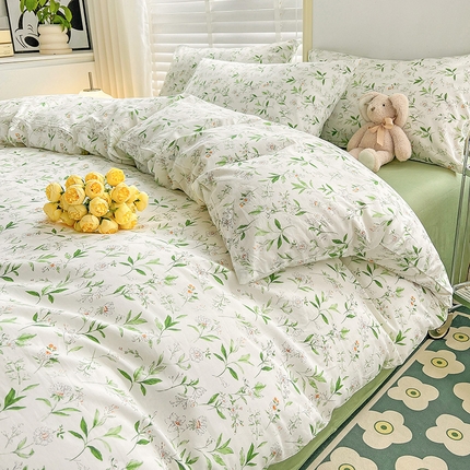 捌月 2023新款13372喷气全棉四件套/单品馨雅系列 艾美