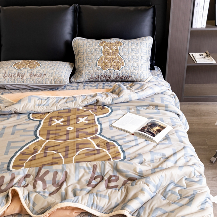 91家纺网 家纺一手货源 找家纺 摩卡 2024新品冰激凌大豆夏被 咔芬