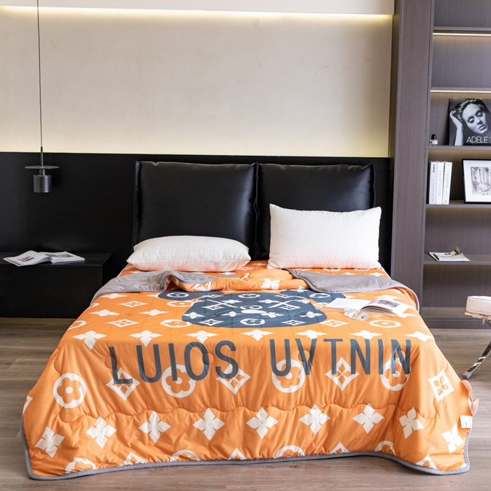 91家纺网 家纺一手货源 找家纺 摩卡 2024新品冰激凌大豆夏被 熊头橙