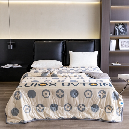 91家纺网 家纺一手货源 找家纺 （总）摩卡 2024新品冰激凌大豆夏被