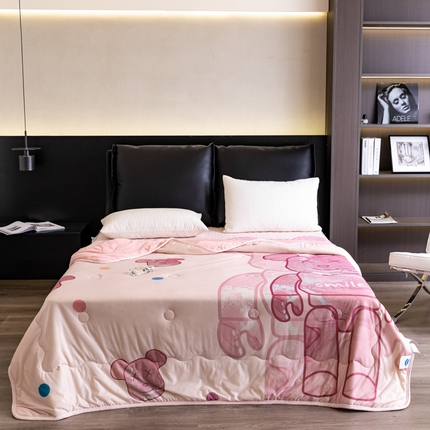 91家纺网 家纺一手货源 找家纺 （总）摩卡 2024新品冰激凌大豆夏被