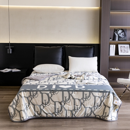 91家纺网 家纺一手货源 找家纺 （总）摩卡 2024新品冰激凌大豆夏被