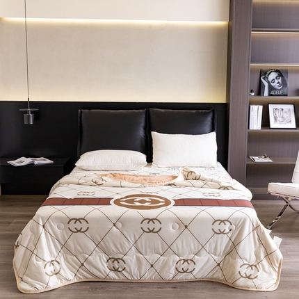 91家纺网 家纺一手货源 找家纺 （总）摩卡 2024新品冰激凌大豆夏被