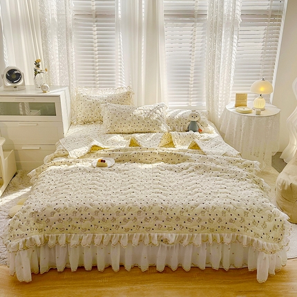 宜凡家纺 全棉床盖夏被四件套 布莱熊