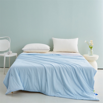 喜多兔 2023新款锦纶小冰果凉感丝夏被 小冰果-蓝灰