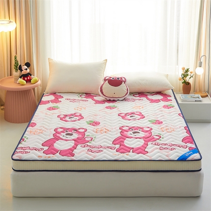 星月床垫 新款3D网孔面料迪士尼成人乳胶床垫 草莓熊