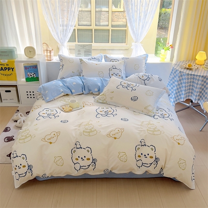 91家纺网 家纺一手货源 找家纺 （总）尚帛 2024新款12868全棉印花四件套